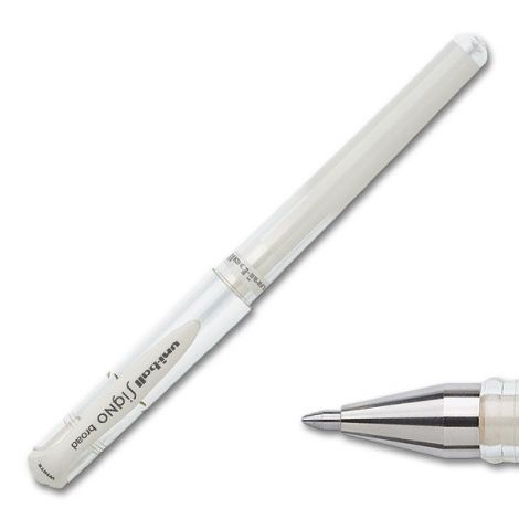 Długopis żelowy Uni UM-153 0.65mm Biały - 2
